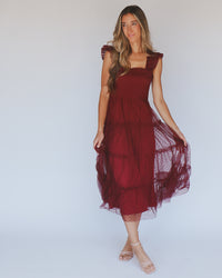 Brynn Dress in Burgundy