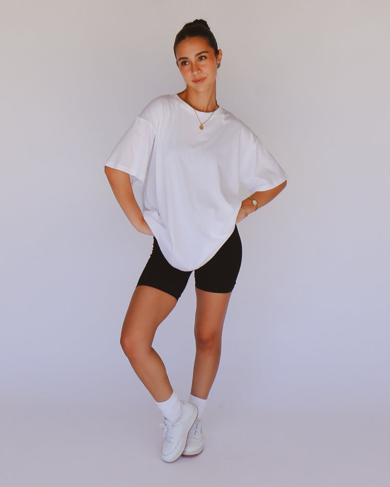 Lux Boyfriend Tee in White