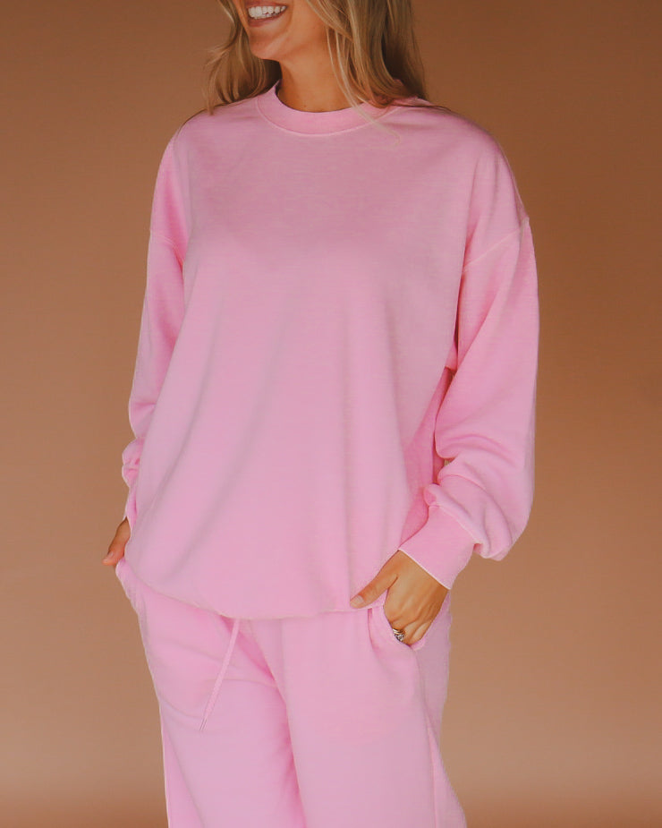 Riley Pullover in Pink