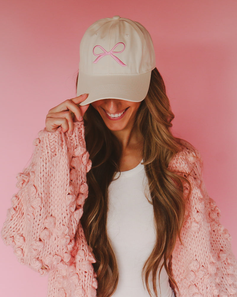 Bow Hat in Pink