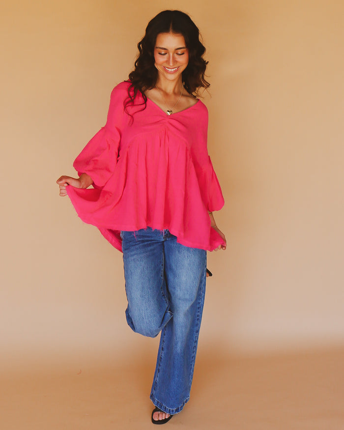 Michelle Top in Fuchsia