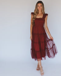 Brynn Dress in Burgundy