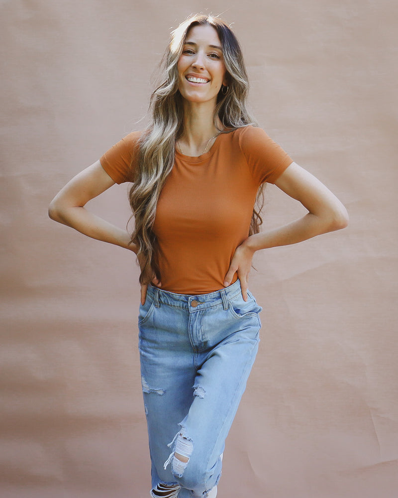 Becca Top in Camel