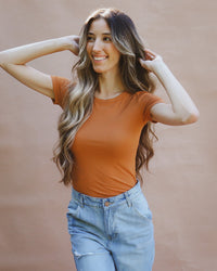 Becca Top in Camel