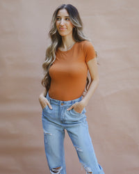 Becca Top in Camel