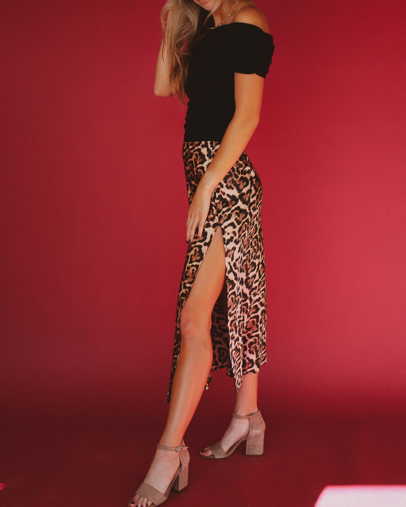 Linden Skirt in Leopard