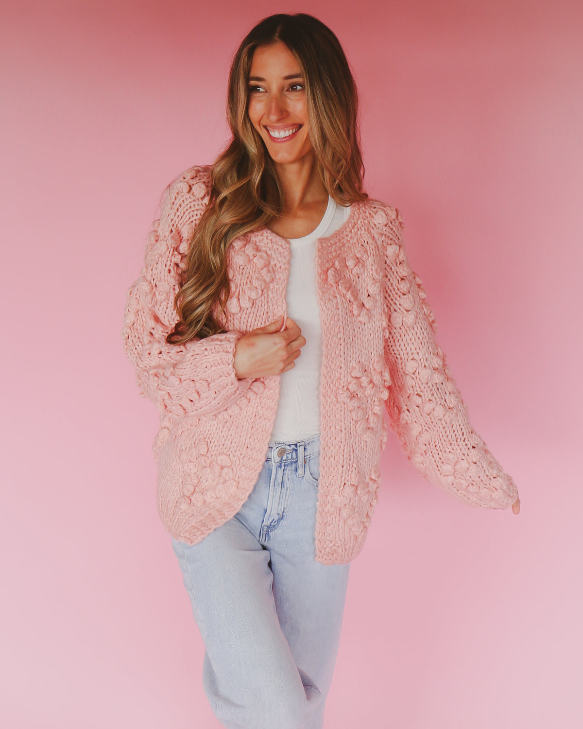 Sophie Cardigan in Pink