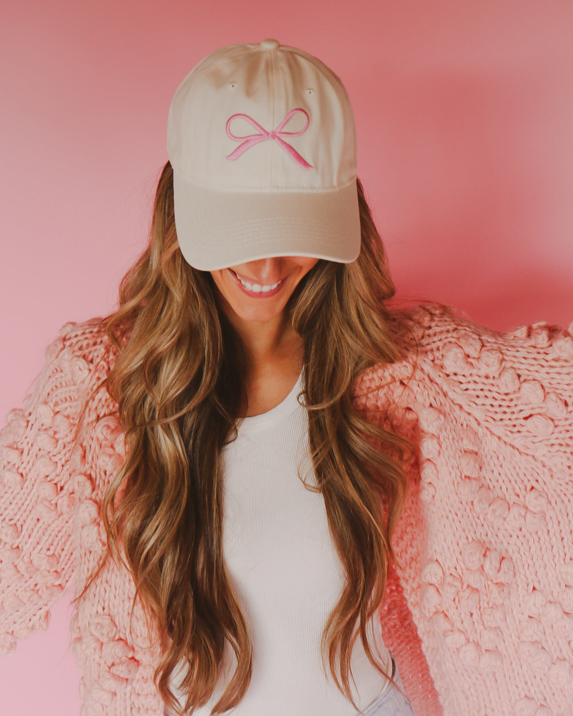 Bow Hat in Pink