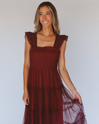 Brynn Dress in Burgundy