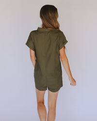 Sara Romper in Olive