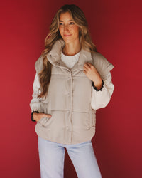 Celeste Vest in Gray