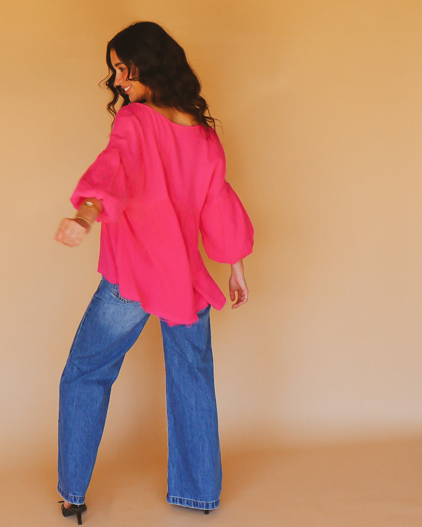 Michelle Top in Fuchsia