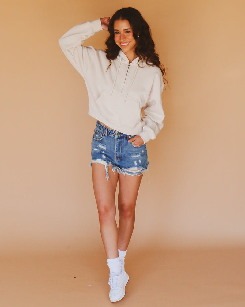 Addie Hoodie in Cream