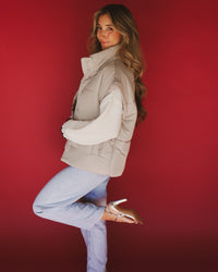 Celeste Vest in Gray