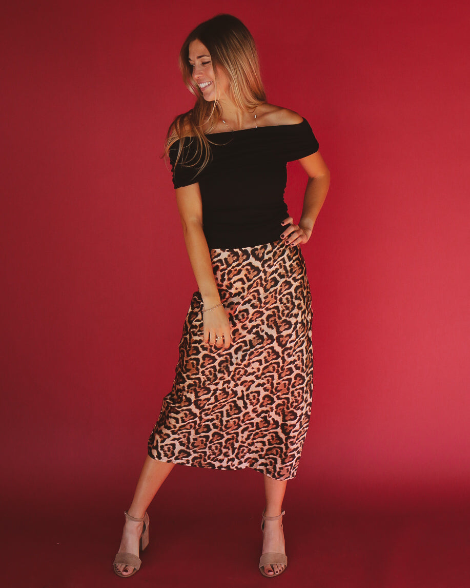 Linden Skirt in Leopard