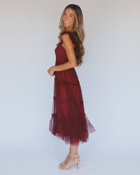 Brynn Dress in Burgundy