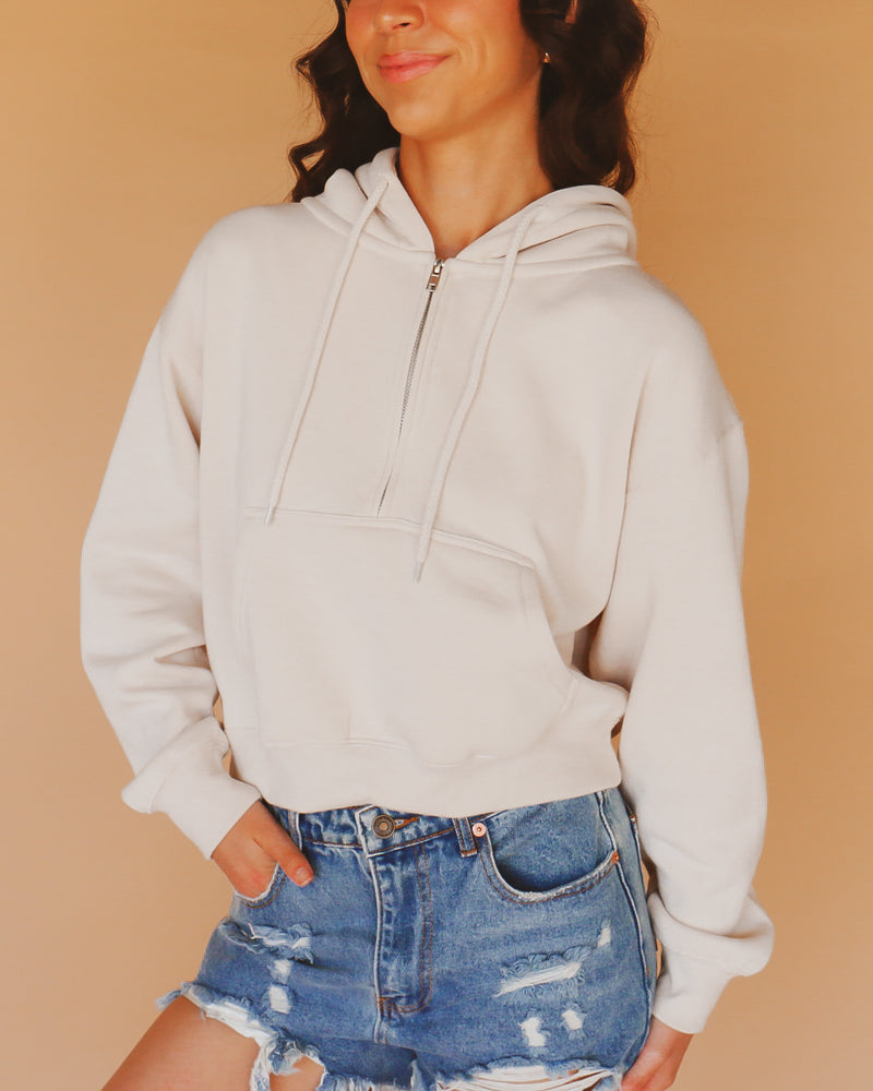 Addie Hoodie in Cream