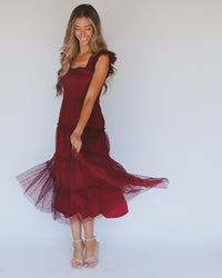 Brynn Dress in Burgundy