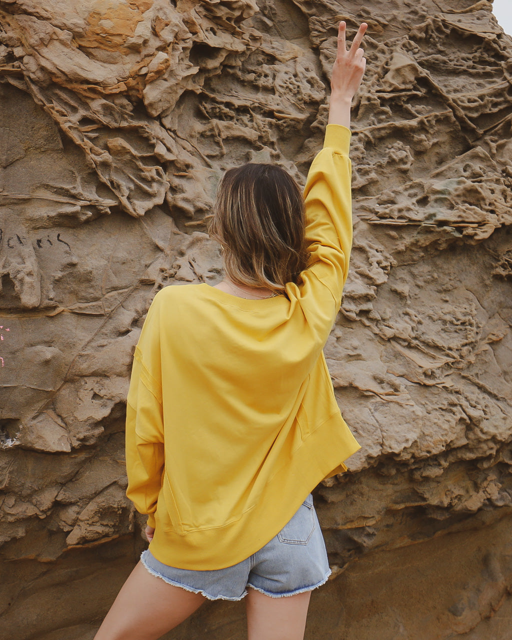 Self Love Pullover in Yellow