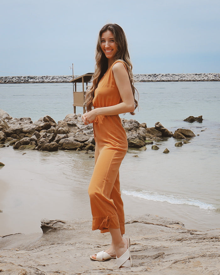 Erica Jumpsuit in Camel