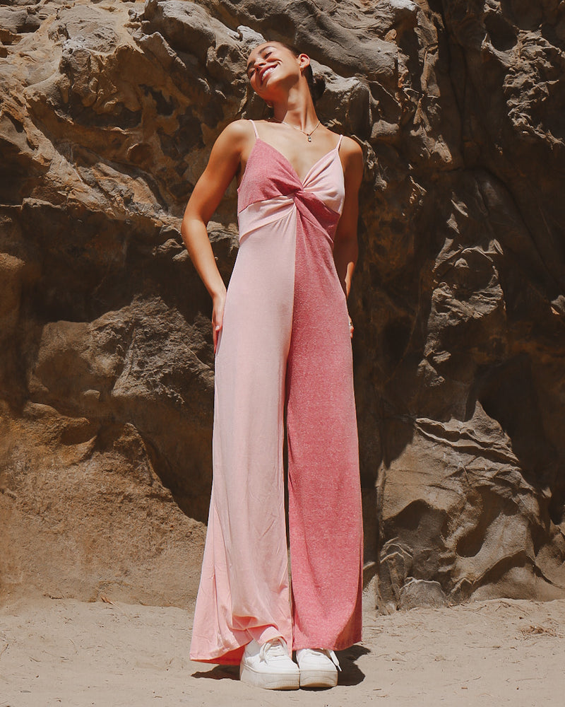 Evermore Jumpsuit in Rose