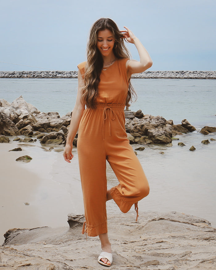 Erica Jumpsuit in Camel