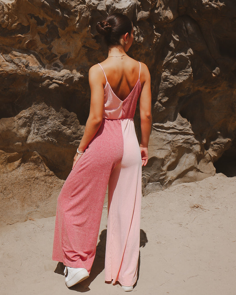 Evermore Jumpsuit in Rose