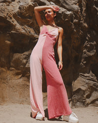 Evermore Jumpsuit in Rose