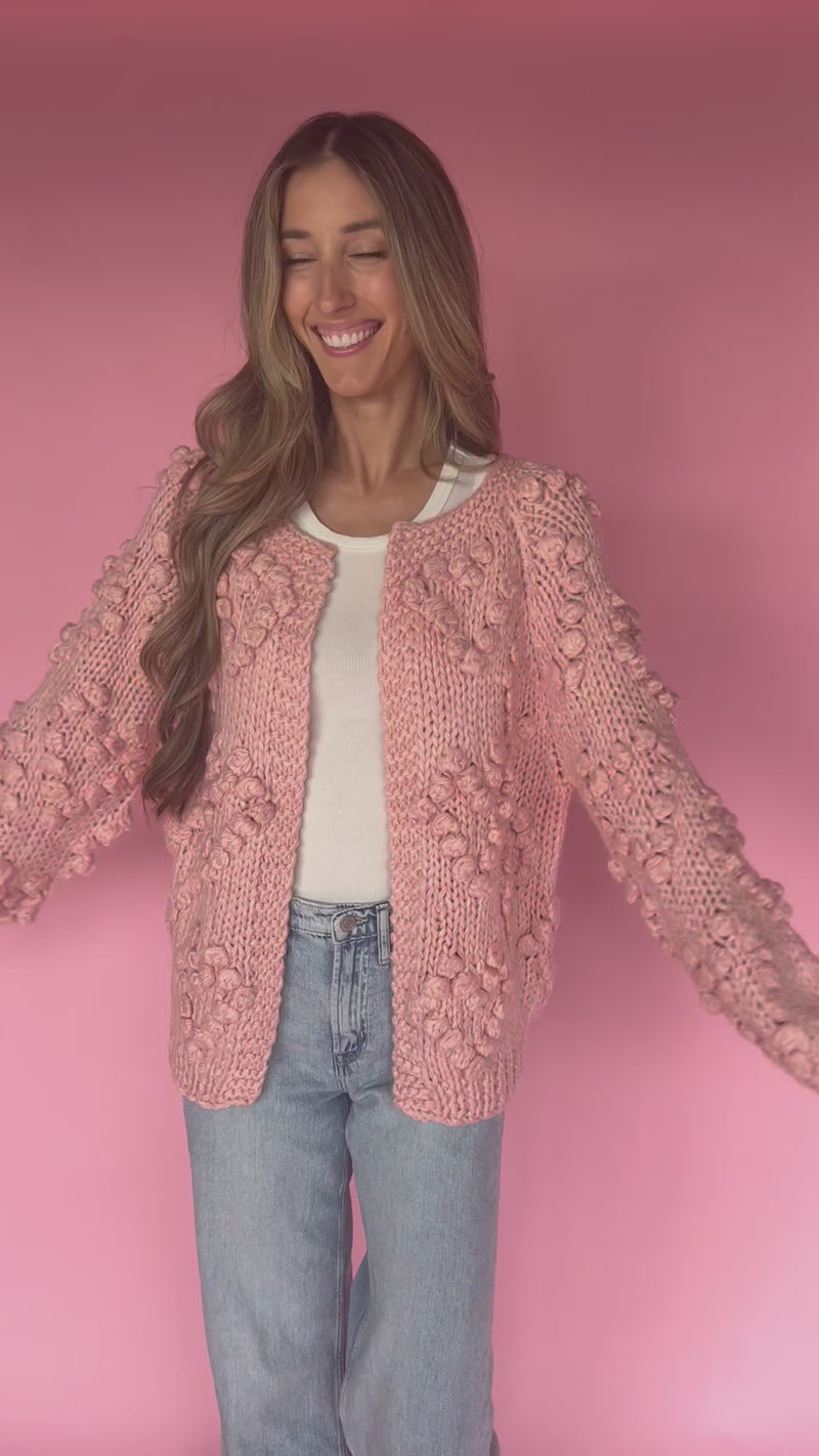 Sophie Cardigan in Pink