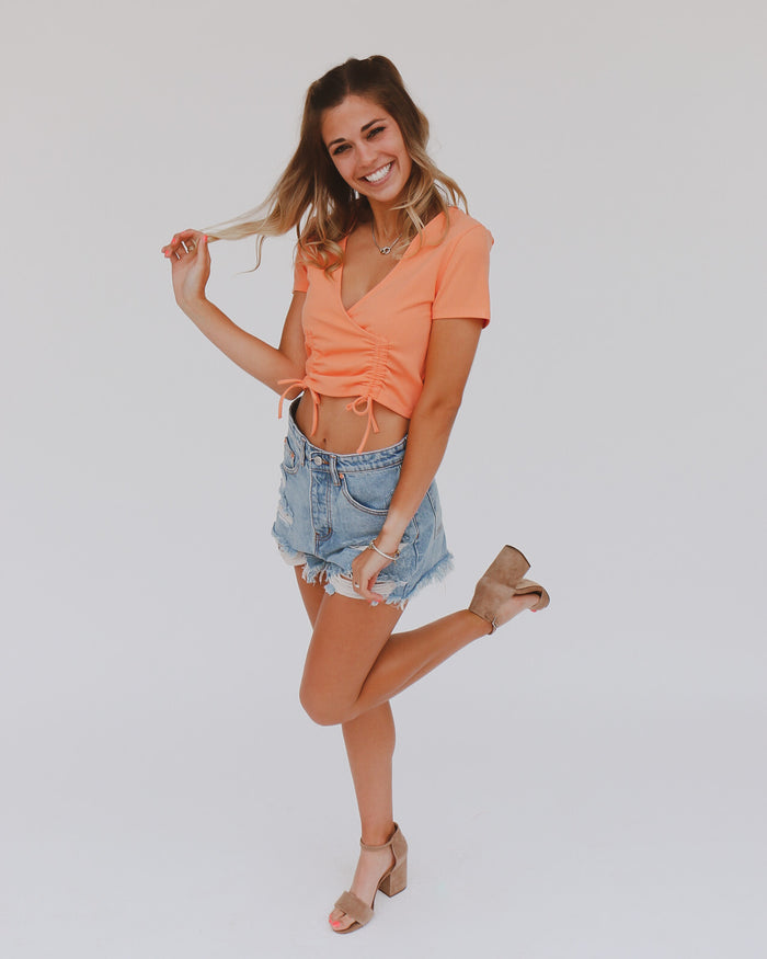 Maleah Top in Orange