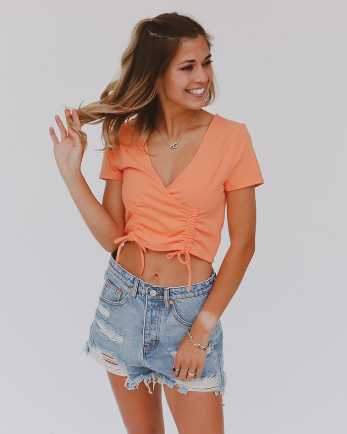 Maleah Top in Orange